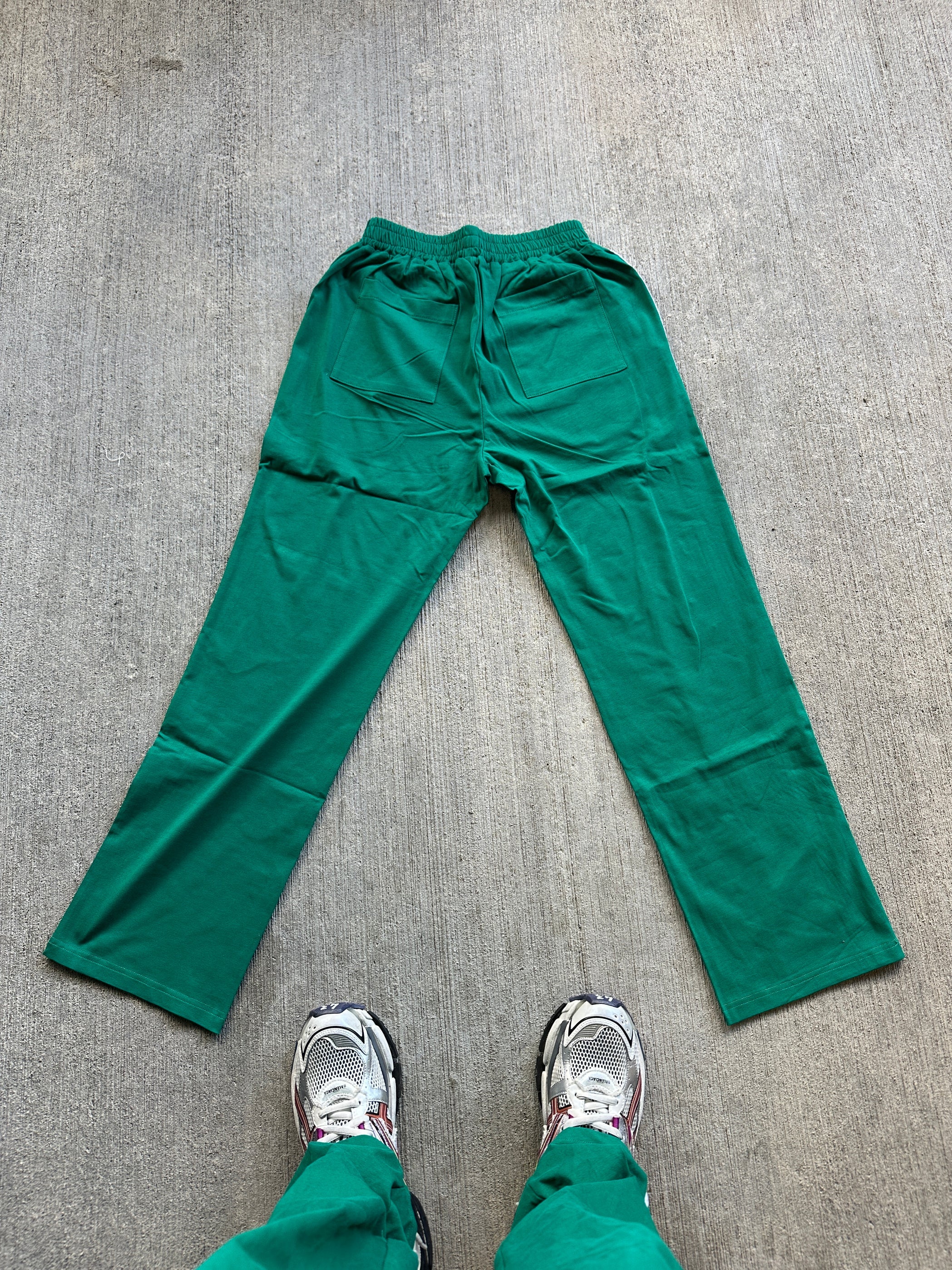 Surmus Starter Trackpants – Emerald Green Patchwork Edition